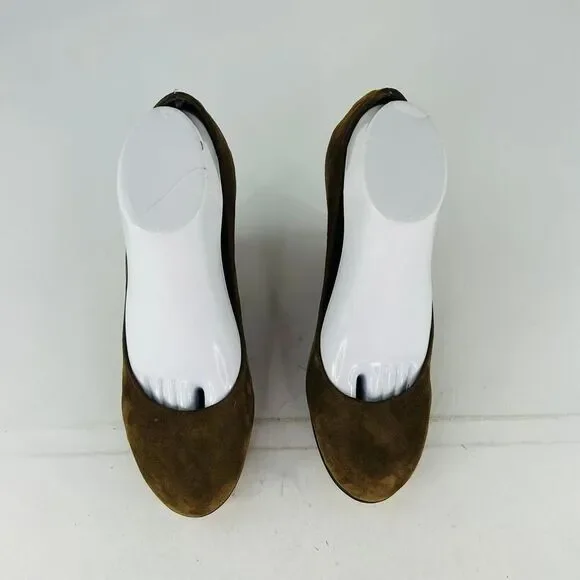 Michael Kors Women's Brown Suede Wedge Heels US 9 M Slip-on Shoes - Picture 15 of 15